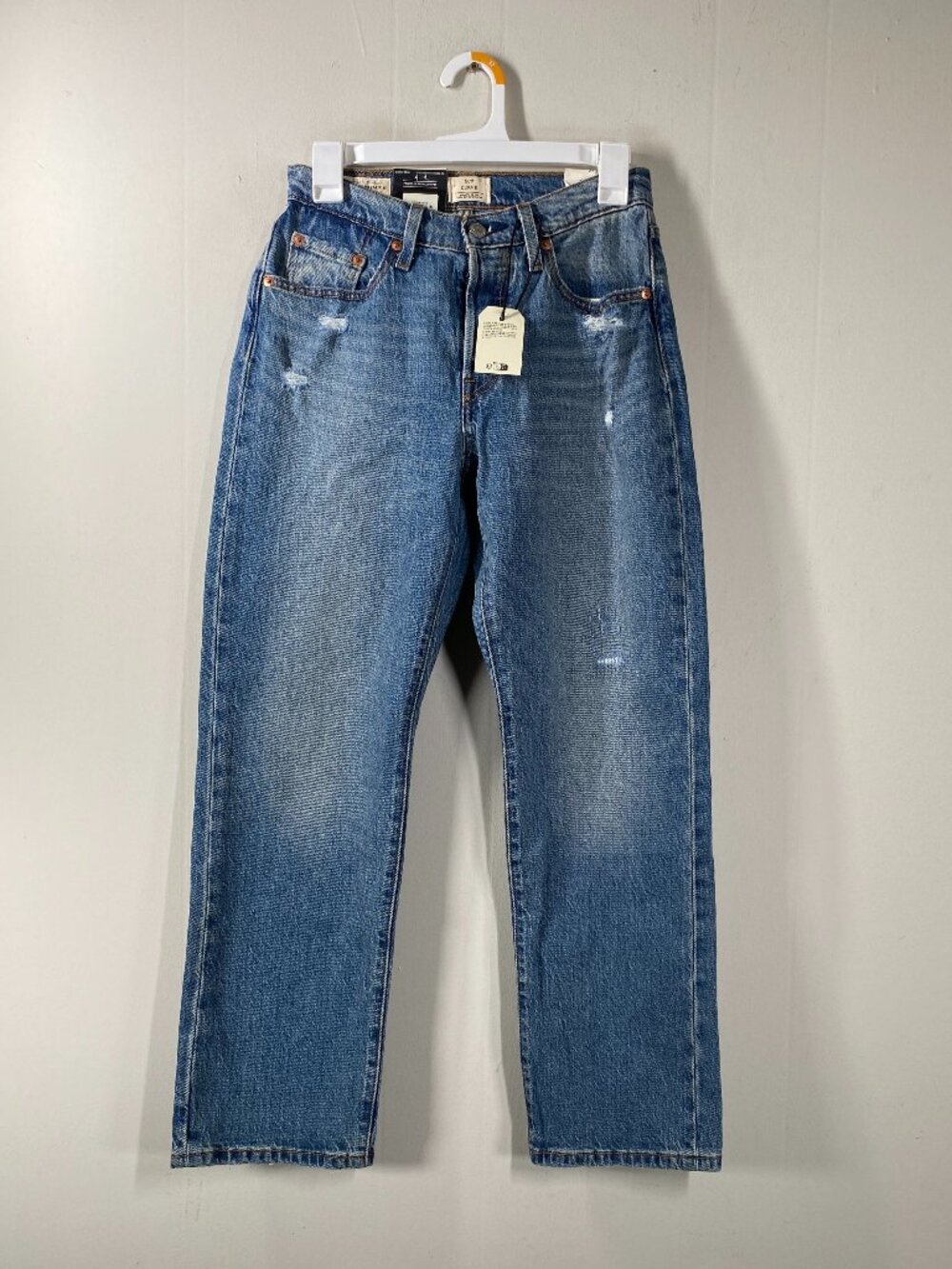 Levi's Premium 501 Curve Denim Jeans Women's 27 x 28 High Rise Blue Casual NWT